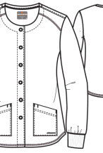 Skechers Women's 2 Pocket Warm-Up Scrub Jacket With Eco-Friendly Stretch Fabric | MAIN-IMAGE