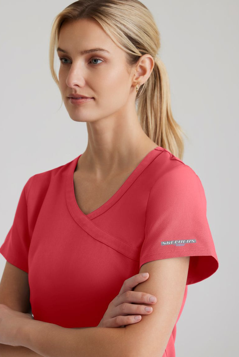 Skechers Reliance 3-pocket wrap effect top   PRE-ORDER PRODUCT | RED