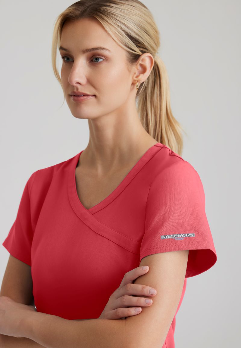 Skechers Reliance 3-pocket wrap effect top PRE-ORDER PRODUCT | RED
