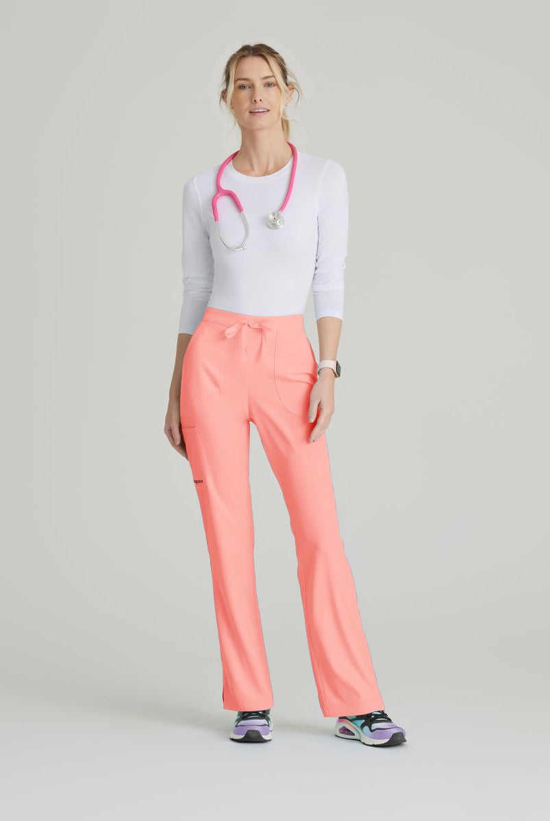 Skechers Reliance 3-Pocket Flat Front Scrub Trousers | Coral Fizz