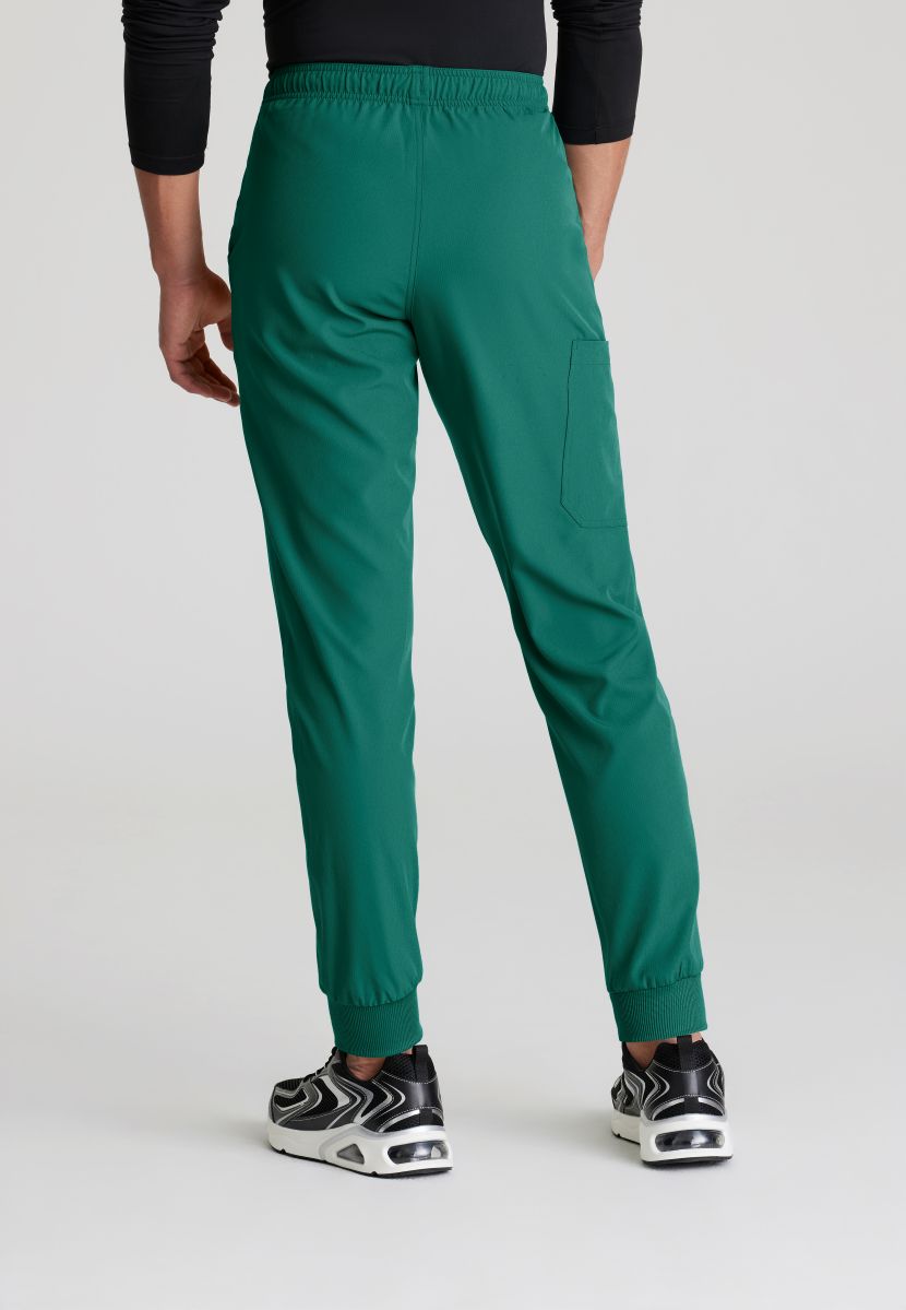 Skecher's Men's Jogger Scrub Pant with Drawstring Elastic Waistband and Cargo Pocket | Hunter Green