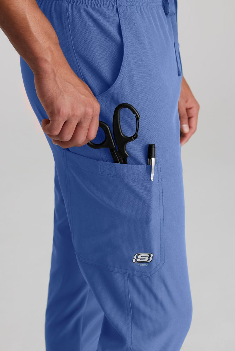 Skecher's Men's Jogger Scrub Pant with Drawstring Elastic Waistband and Cargo Pocket | TRUE CEIL