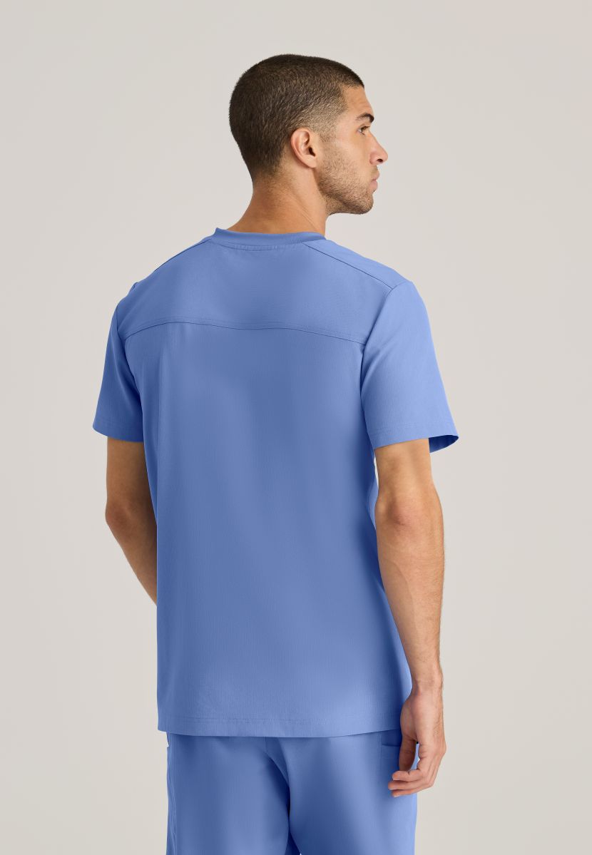 Skechers Thesis Three Pocket Rounded Neck Scrub Top | TRUE CEIL