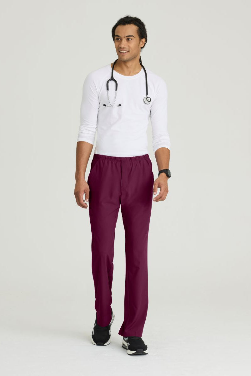 SKECHERS MALE STRUCTURE 4 POCKET ELASTIC WAISTBAND PANT | Wine