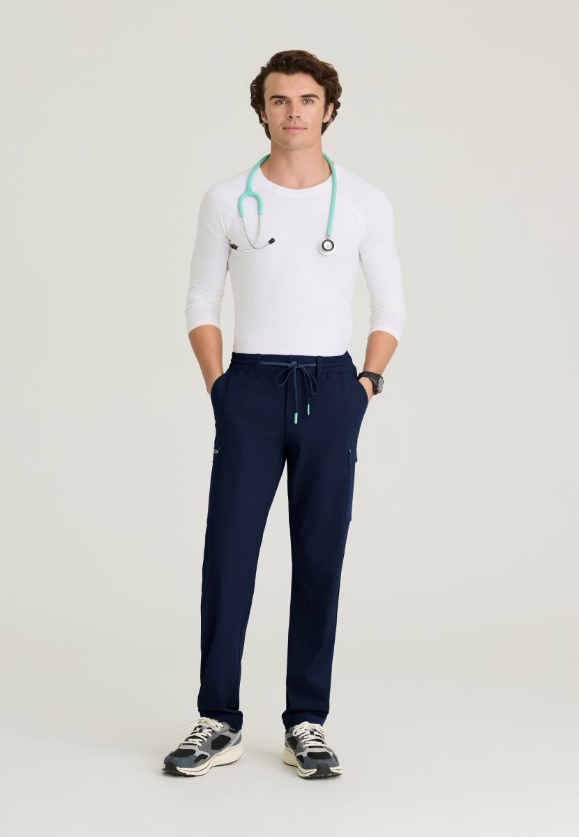 Terrain Men's 6 Pocket Double Cargo Pocket Straight Leg Pant | NAVY