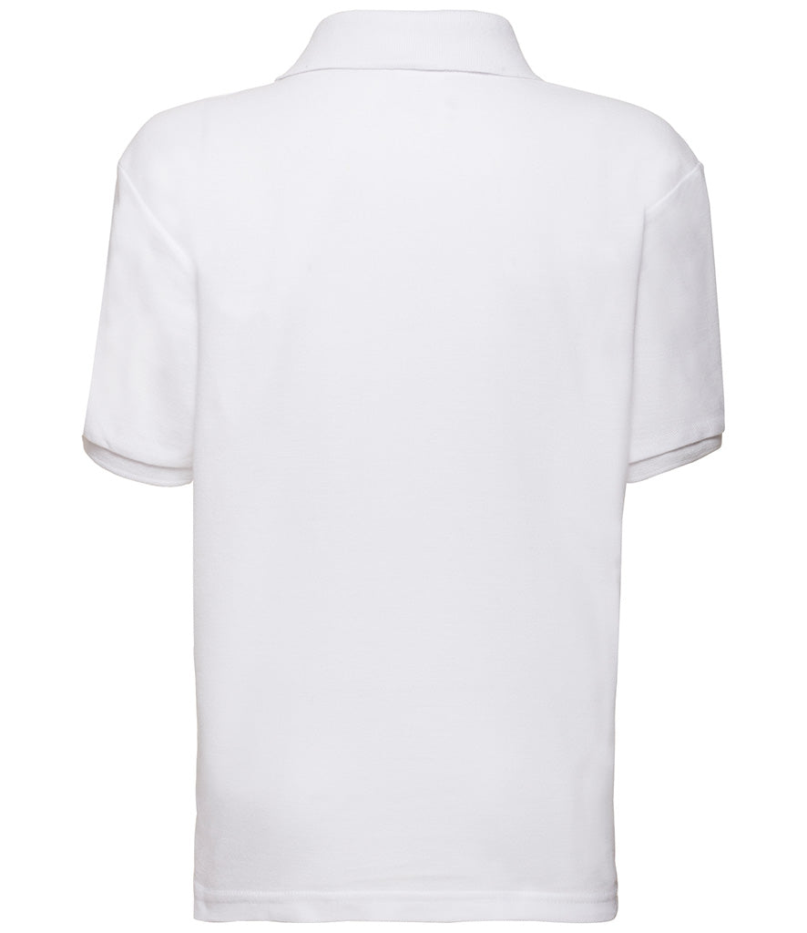 SS11B Fruit of the Loom Kids Poly/Cotton Piqué Polo Shirt | WHITE