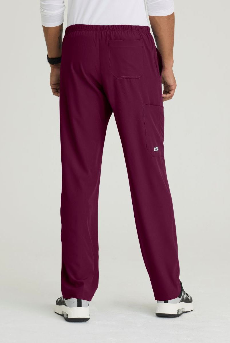SKECHERS MALE STRUCTURE 4 POCKET ELASTIC WAISTBAND PANT | Wine