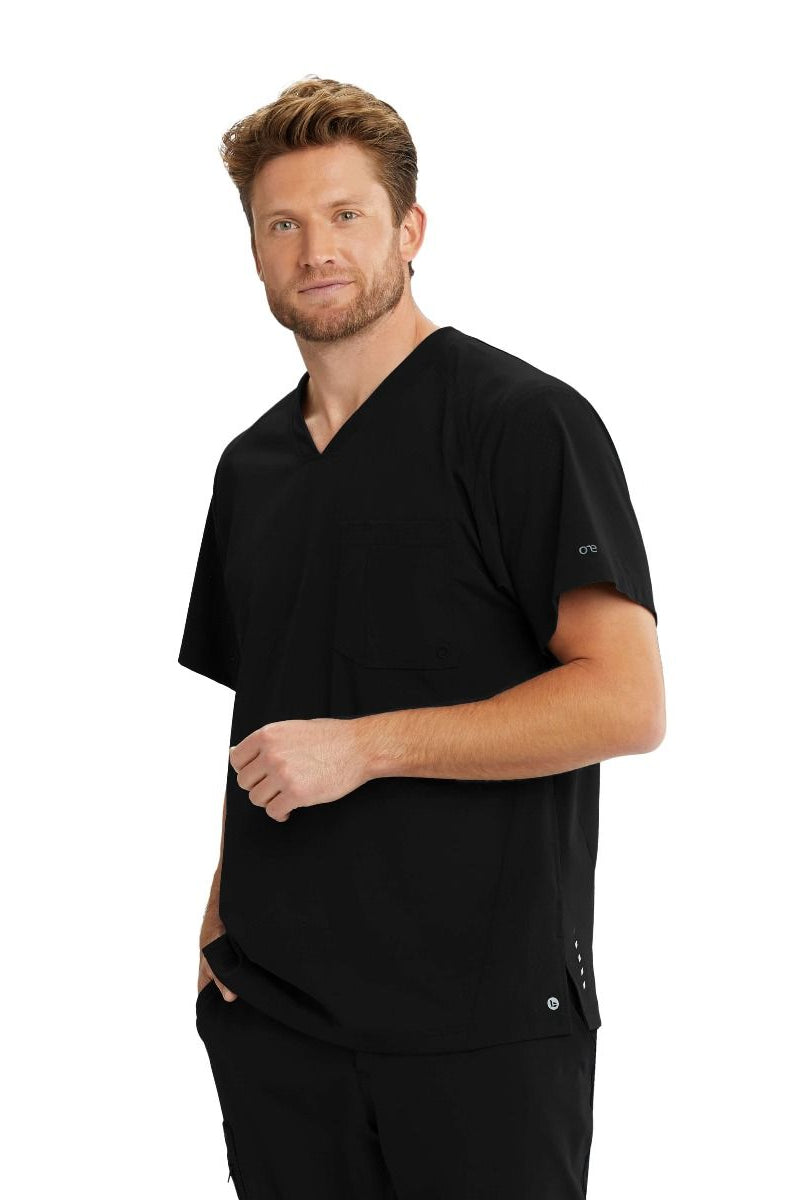 Barco One Men's 4 Pocket V-Neck Scrub Top ⚡⚡⚡-25% OFF✨ | BLACK
