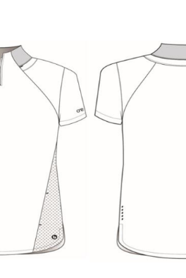 BARCO ONE FLUX FEMALE SCRUB TOP  | MAIN-IMAGE