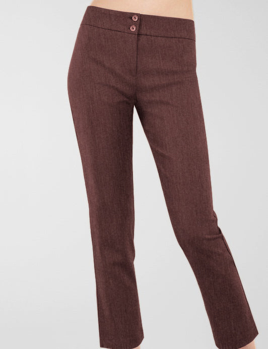 CROPPED TROUSERS ⚡⚡⚡-65% OFF✨ | BROWN LINEN LOOK