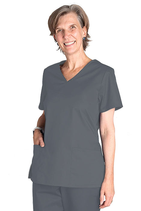 Barco Budget Female V-Neck Scrub Top ⚡⚡⚡-80% OFF✨ | GRANITE
