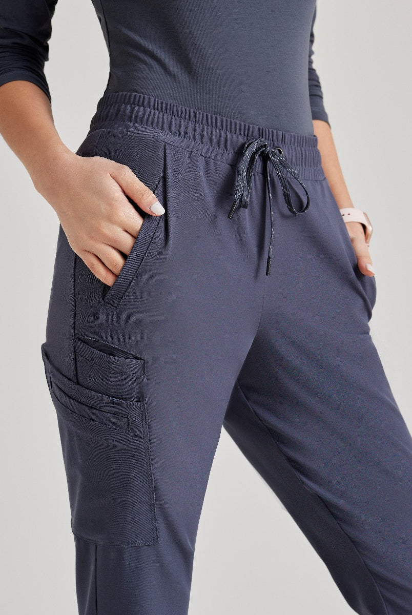 Barco Unify 6-Pocket Jogger Scrub Pant | Steel