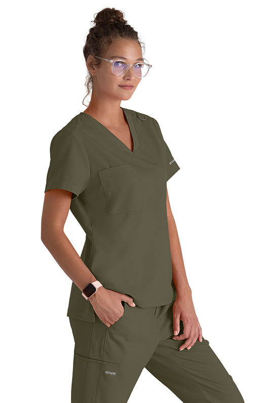 Grey's Anatomy Bree Tuck-in Scrub Top | OLIVE