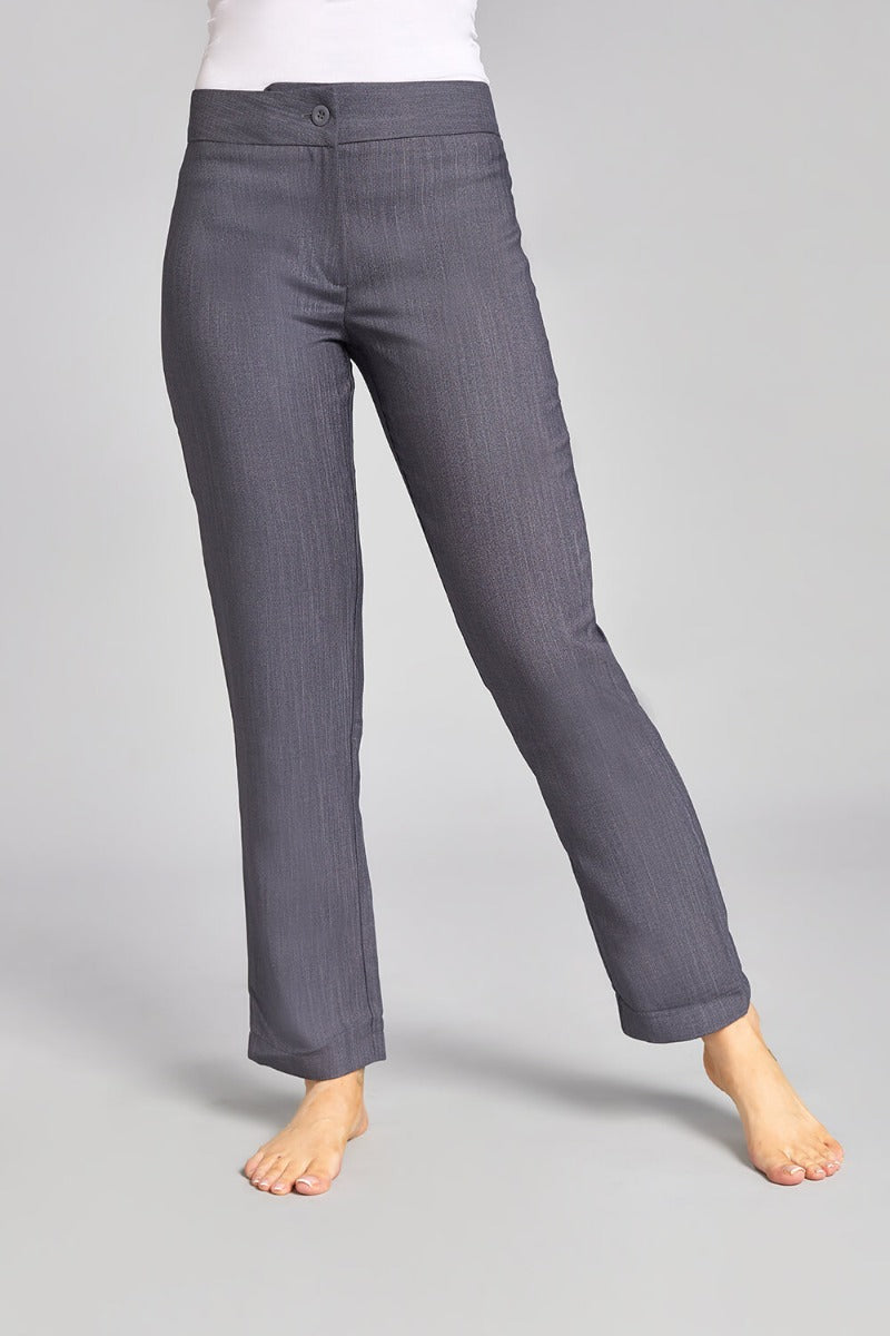 CLASSIC TROUSERS | GREY LINEN LOOK