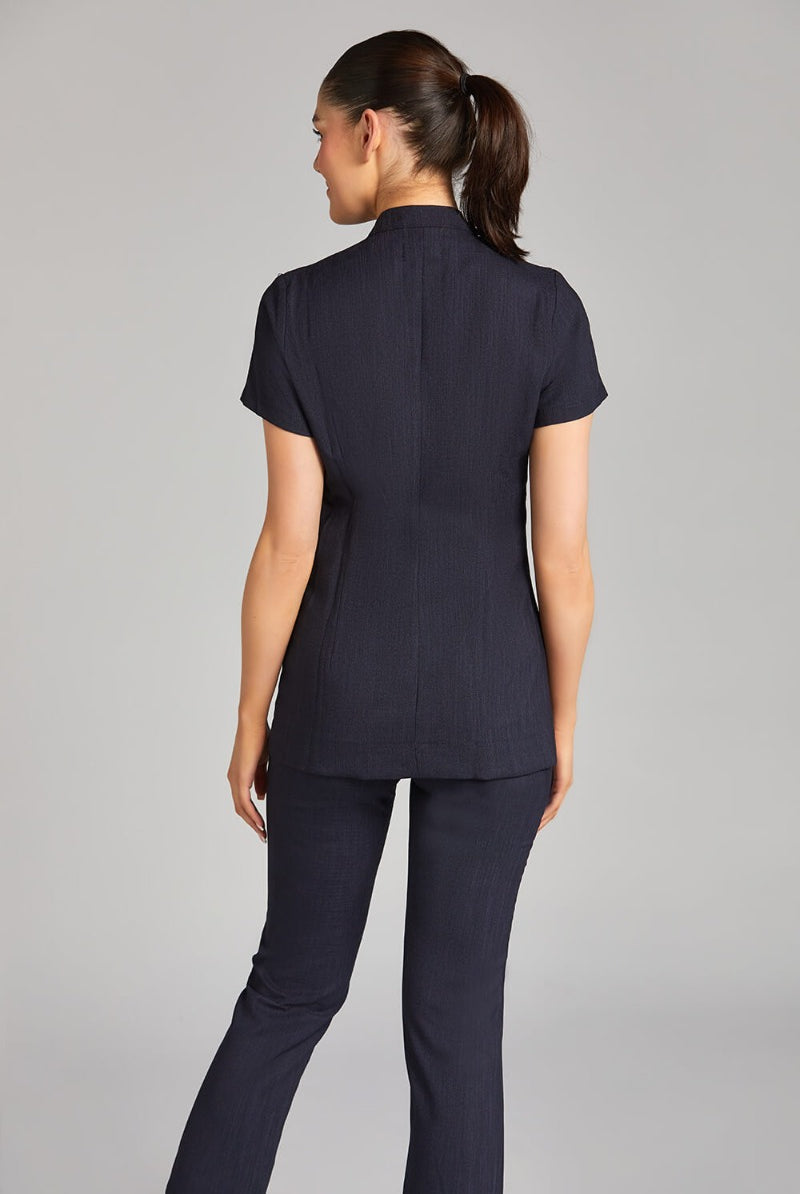 LILI SALON TUNIC | NAVY LINEN LOOK