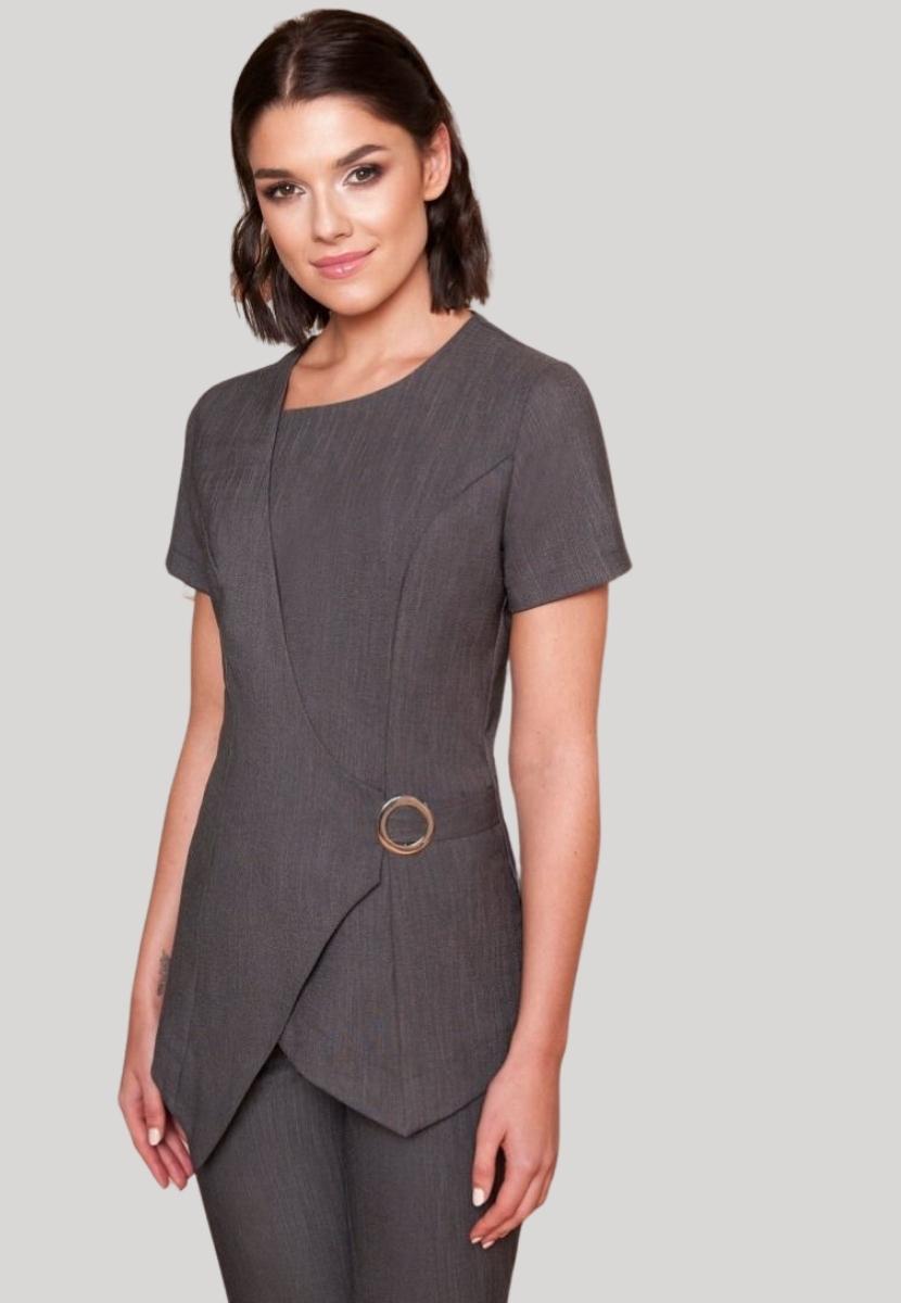ELLIE BEAUTY TUNIC | GREY LINEN LOOK