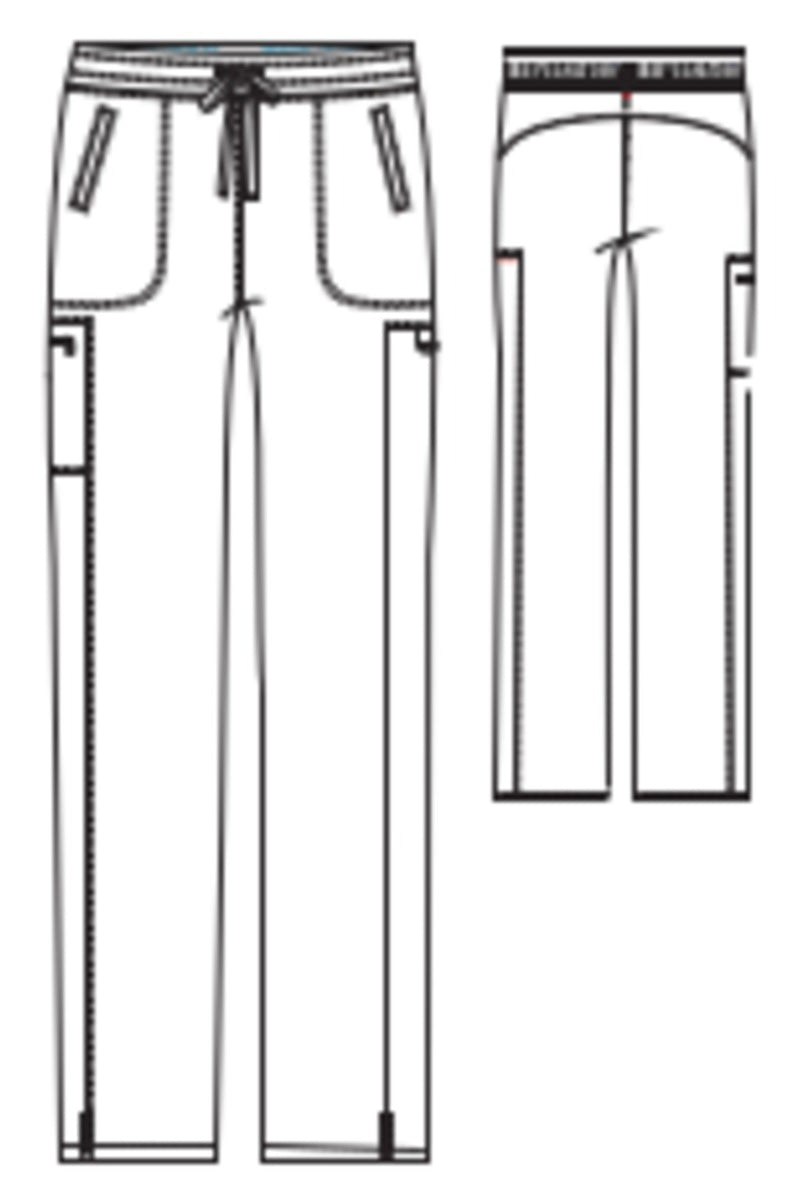 Greys Anatomy Kim 3 Pocket Elastic Back Waistband Zip-Pocket Pants | MAIN-IMAGE