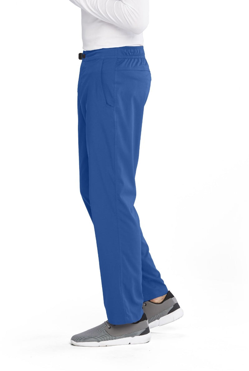 Grey's Anatomy Spandex Stretch Male 4 Pocket Cargo Scrub Pants | New Royal