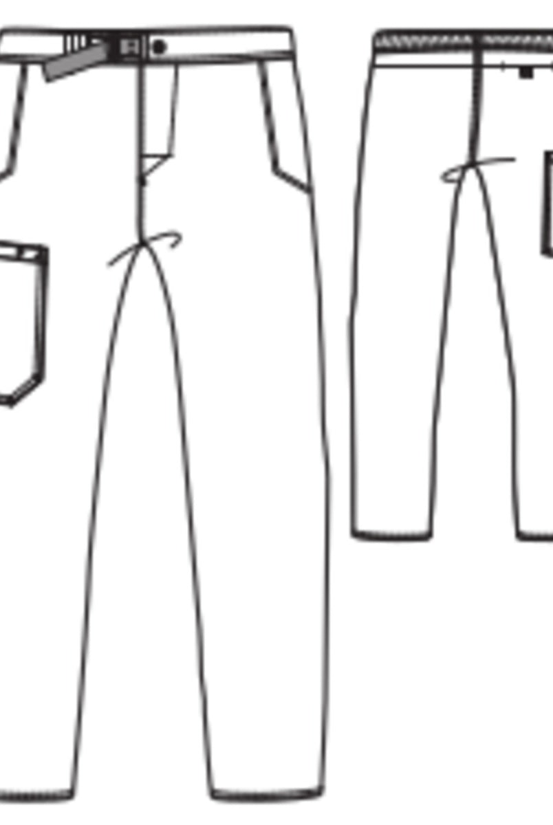 Grey's Anatomy Spandex Stretch Male 4 Pocket Cargo Scrub Pants