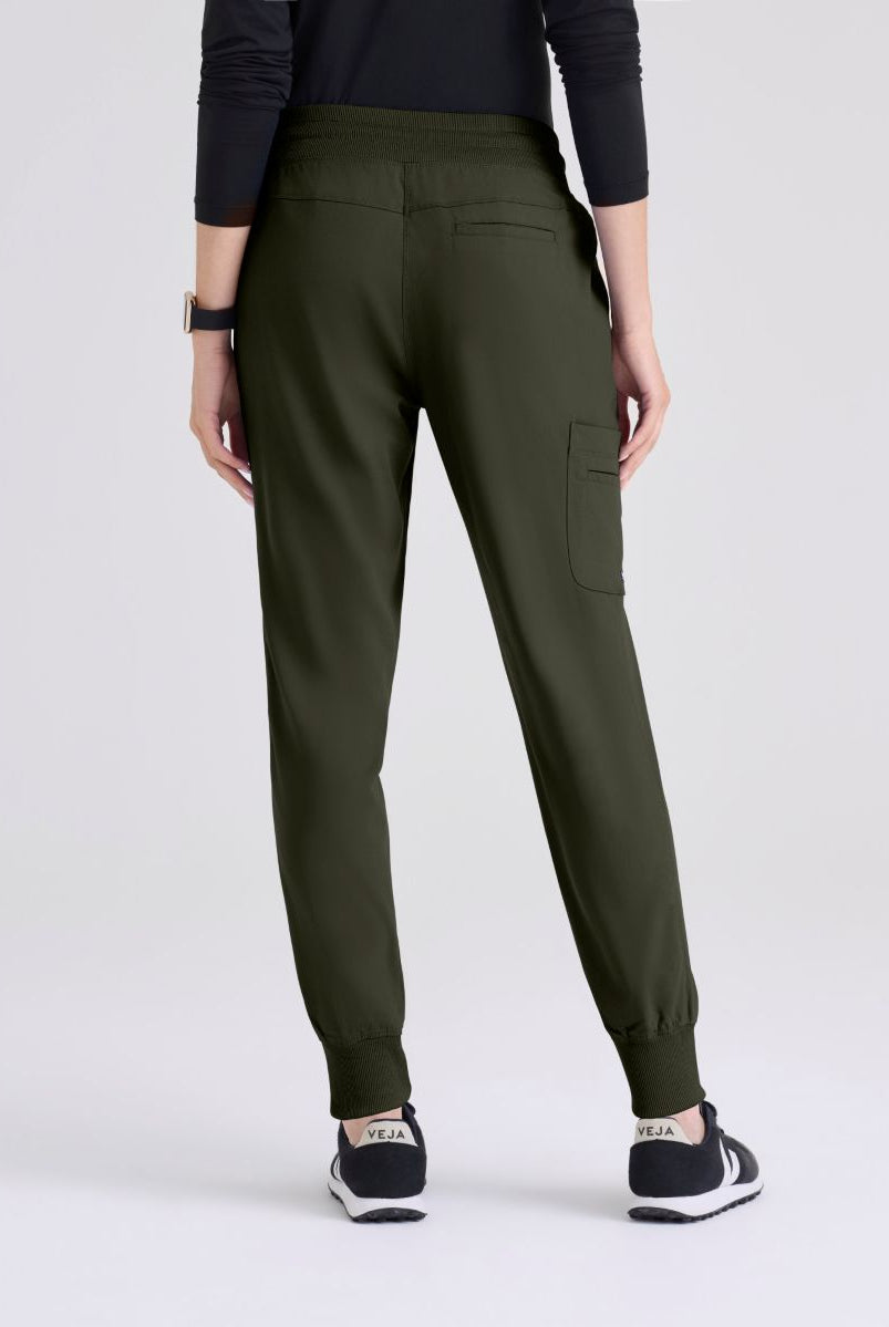 Grey's Anatomy Eden Women's 5-Pocket Cargo Jogger Scrub Pant | OLIVE