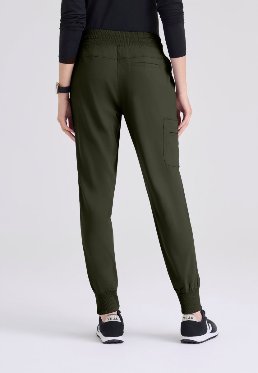 Grey's Anatomy Eden Women's 5-Pocket Cargo Jogger Scrub Pant | OLIVE
