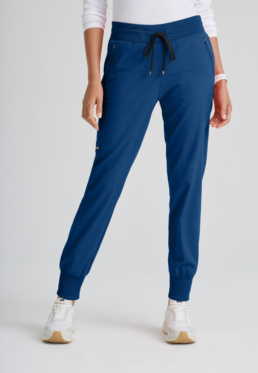 Grey's Anatomy Eden Women's 5-Pocket Cargo Jogger Scrub Pant | NAVY