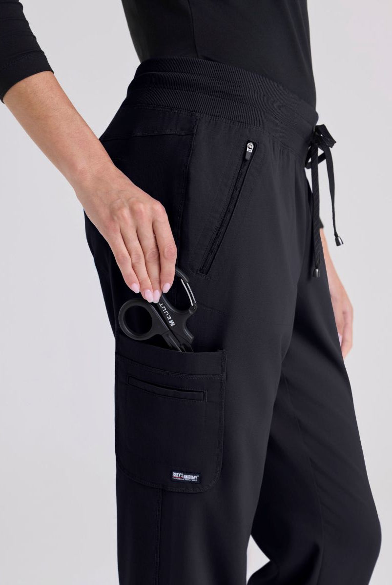 Grey's Anatomy Eden Women's 5-Pocket Cargo Jogger Scrub Pant | Steel