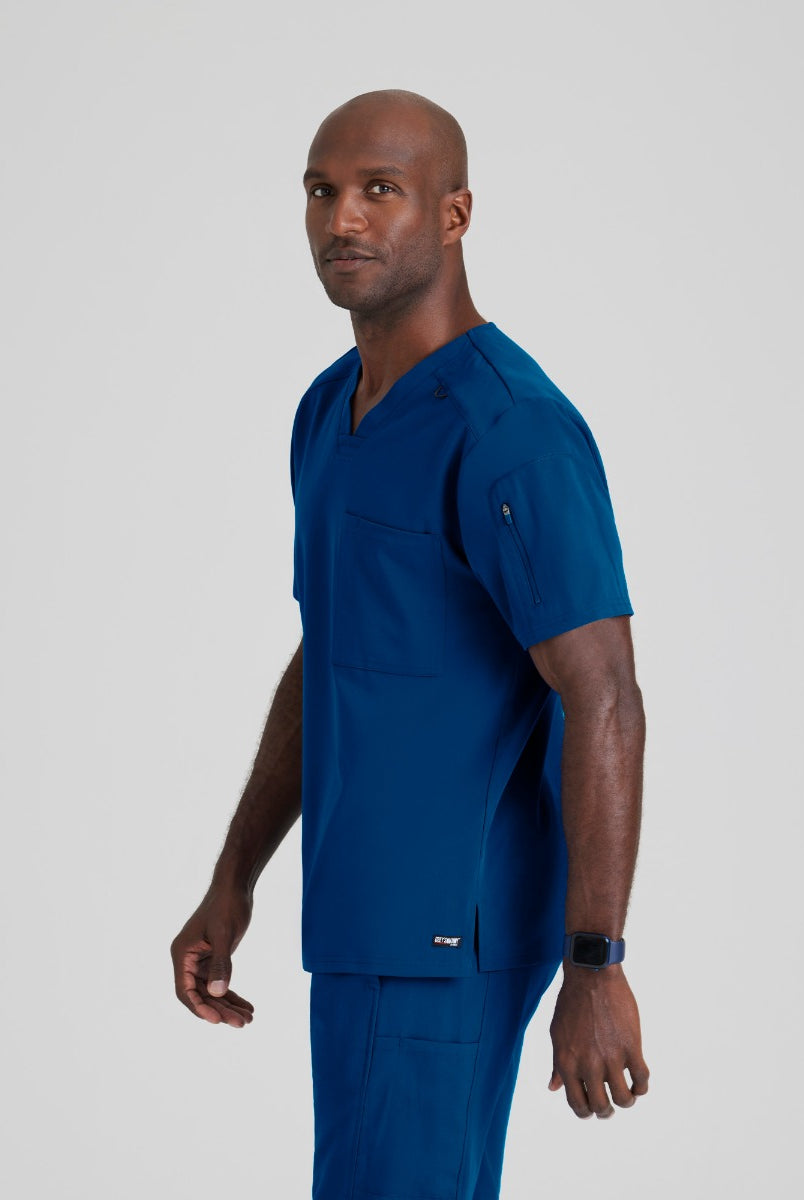 GRST079 Grey's Anatomy Spandex-Stretch Murphy Top | NAVY