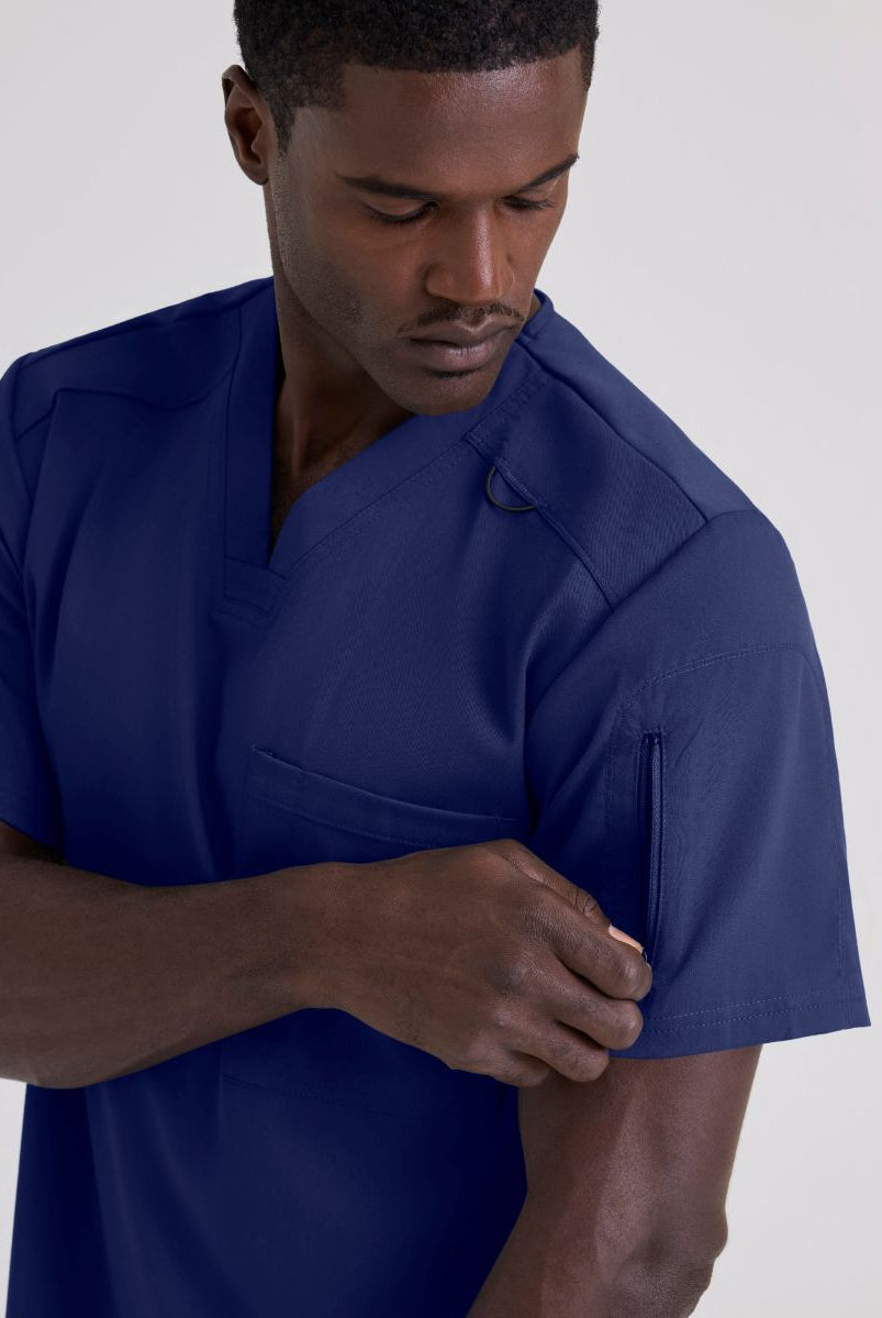 GRST079 Grey's Anatomy Spandex-Stretch Murphy Top | NAVY