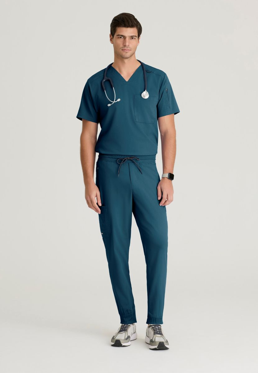 GRST079 Grey's Anatomy Spandex-Stretch Murphy Top | Caribbean
