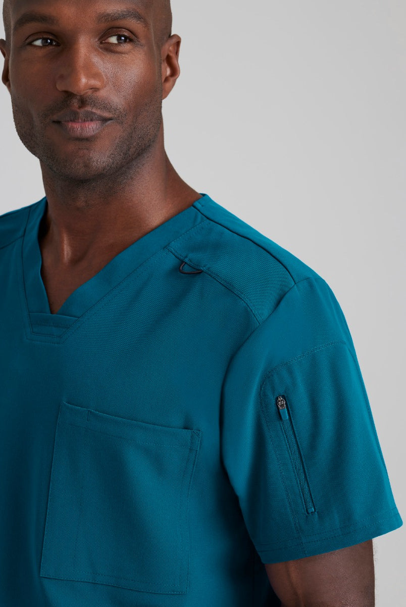 GRST079 Grey's Anatomy Spandex-Stretch Murphy Top | Bahama / Caribbean