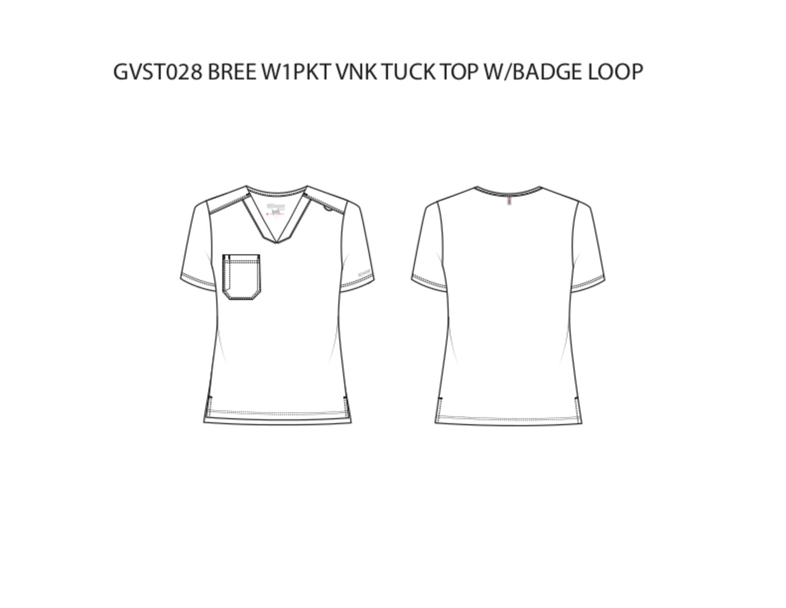 Grey's Anatomy Bree Tuck-in Scrub Top | MAIN-IMAGE