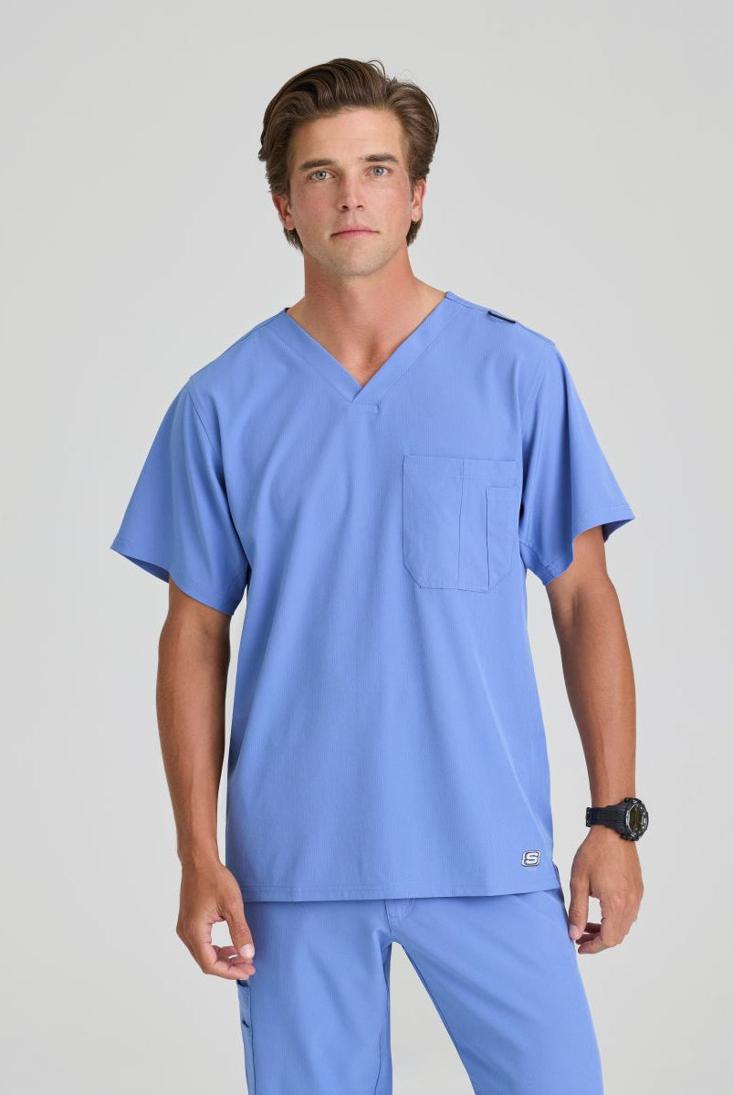 SKECHERS MALE STRUCTURE V-NECK TOP | TRUE CEIL