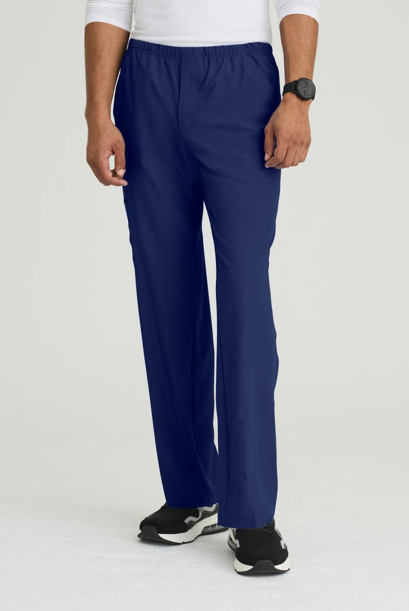 SKECHERS MALE STRUCTURE 4 POCKET ELASTIC WAISTBAND PANT | NAVY