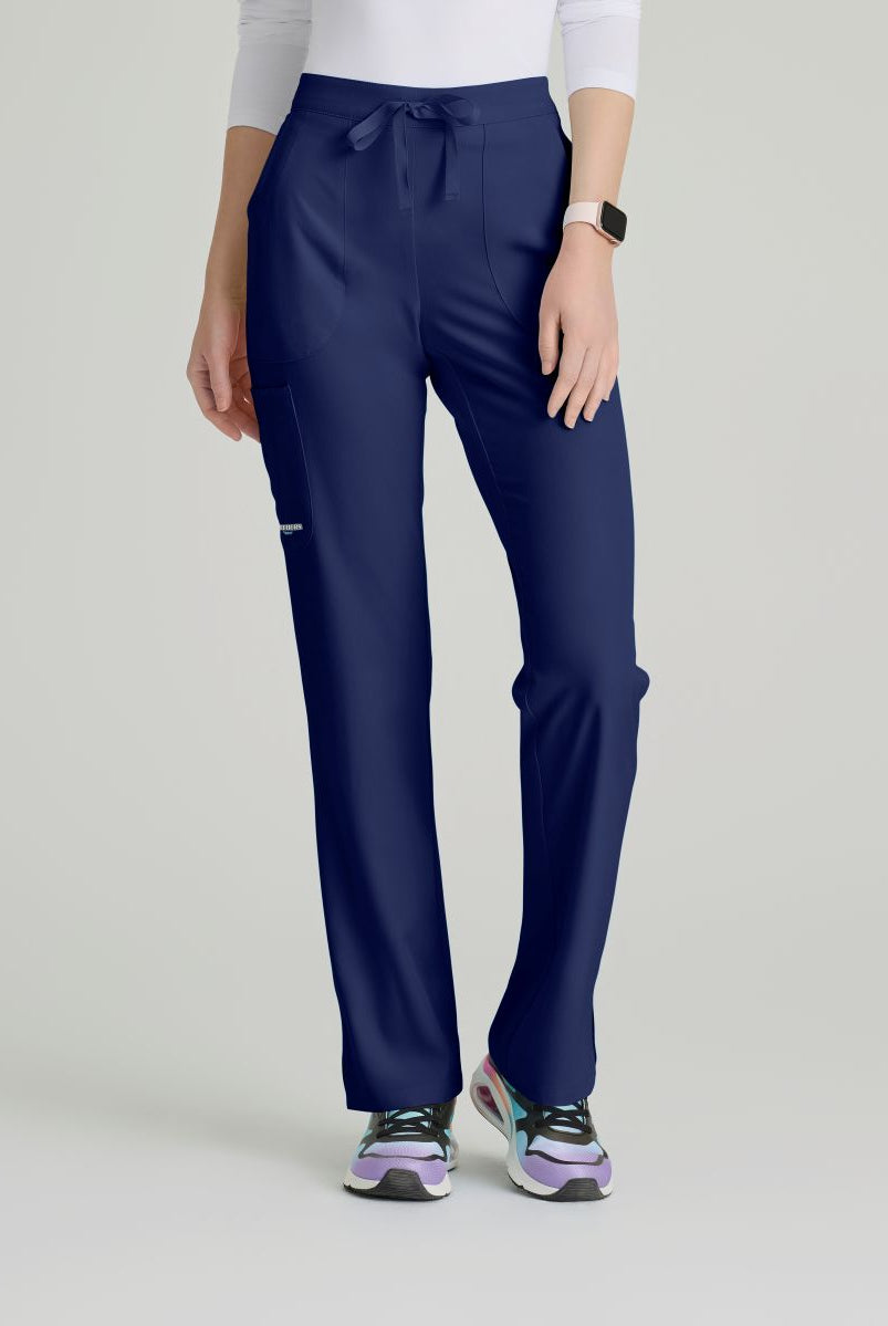 SKECHERS RELIANCE 3-POCKET FLAT FRONT PANTS PETITE (29") LEG LENGTH | NAVY