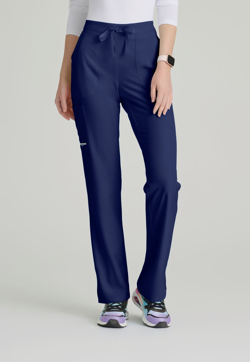 SKECHERS RELIANCE 3-POCKET FLAT FRONT PANTS PETITE (29") LEG LENGTH | NAVY