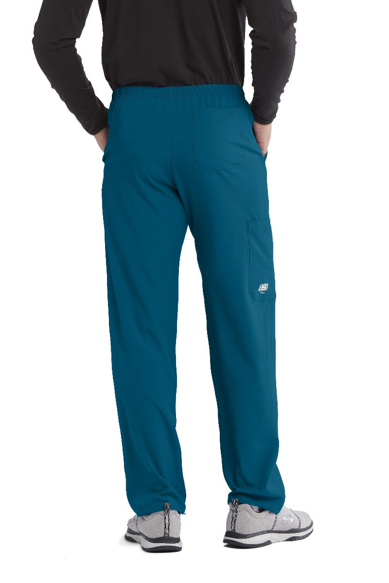 SKECHERS MALE STRUCTURE 4 POCKET ELASTIC WAISTBAND PANT | Bahama / Caribbean