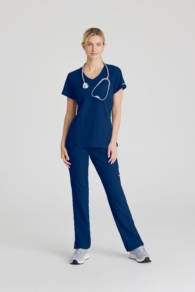 SKECHERS FEMALE RELIANCE 3-POCKET WRAP EFFECT TOP | NAVY