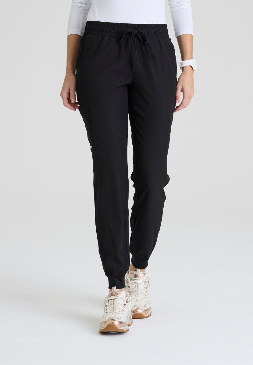 SKECHERS THEORY 4-POCKET WAISTBAND JOGGER PANTS | BLACK