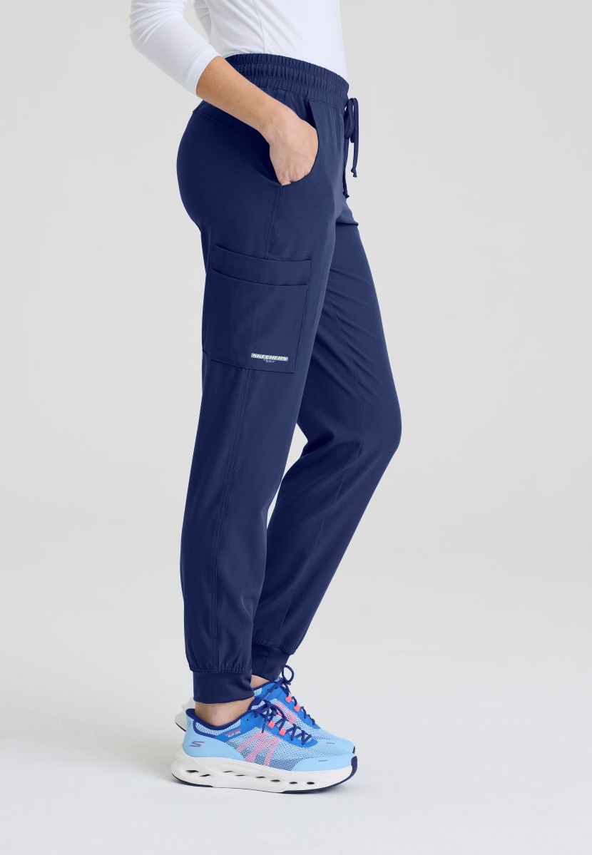 SKECHERS THEORY 4-POCKET WAISTBAND JOGGER PANTS | NAVY