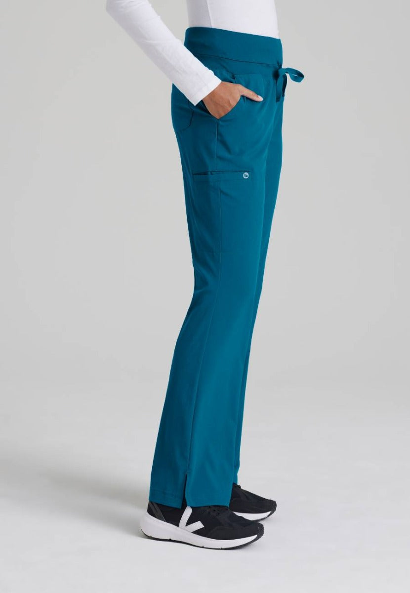 Barco One Female 5 Pocket Knitwaist Cargo Trousers  | Bahama / Caribbean