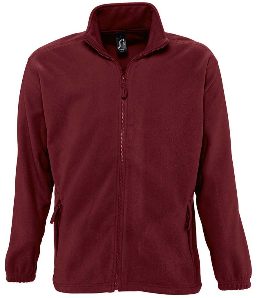 55000 SOL'S North Fleece Jacket | Burgundy