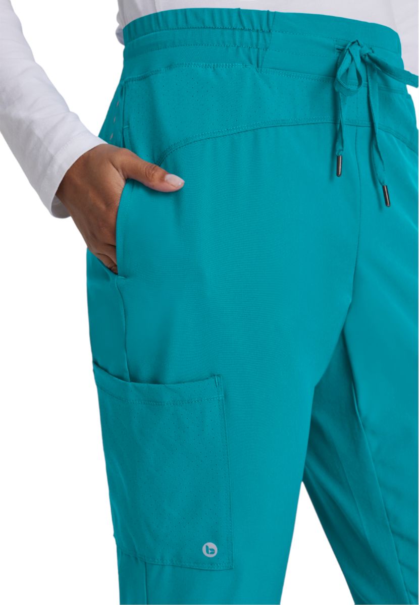 Barco One Drawstring Female Jogger Style Scrub Trousers | Teal