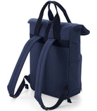 BG118 BagBase Recycled Twin Handle Roll-Top Backpack | NAVY