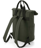 BG118 BagBase Recycled Twin Handle Roll-Top Backpack | OLIVE