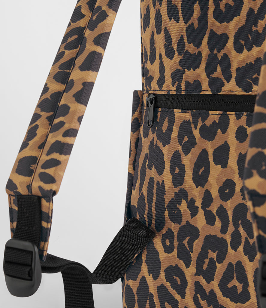 BG195 BagBase Leopard Print Backpack