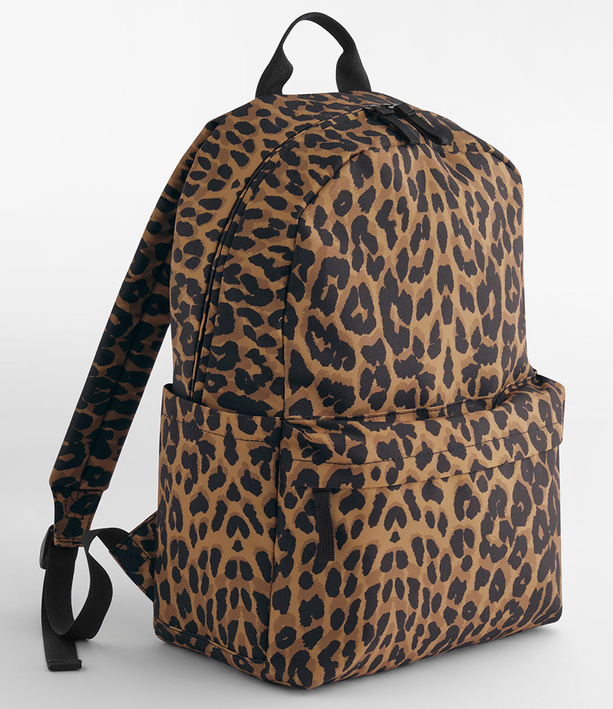 BG195 BagBase Leopard Print Backpack