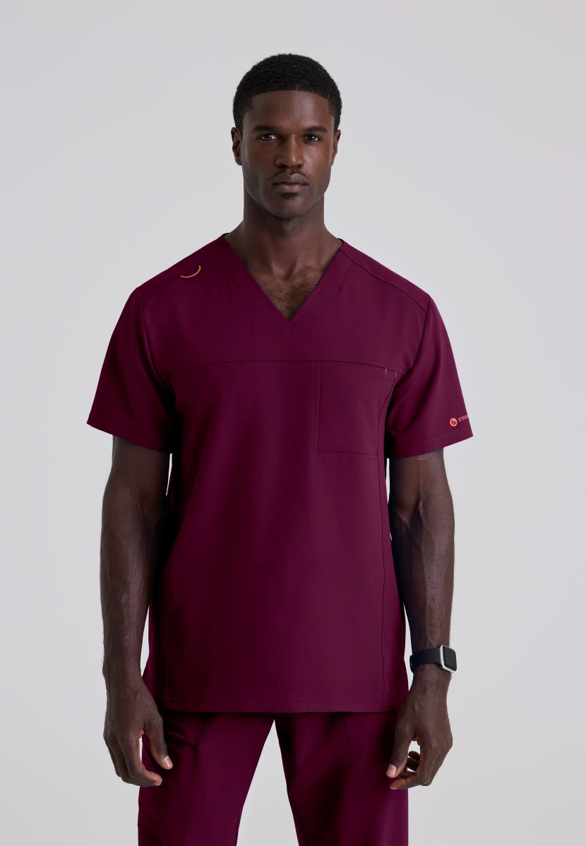 Terence  Men's Complete Scrub Set | Wine