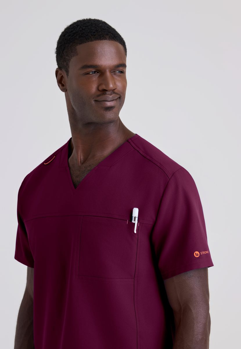 Terence  Men's Complete Scrub Set | Wine