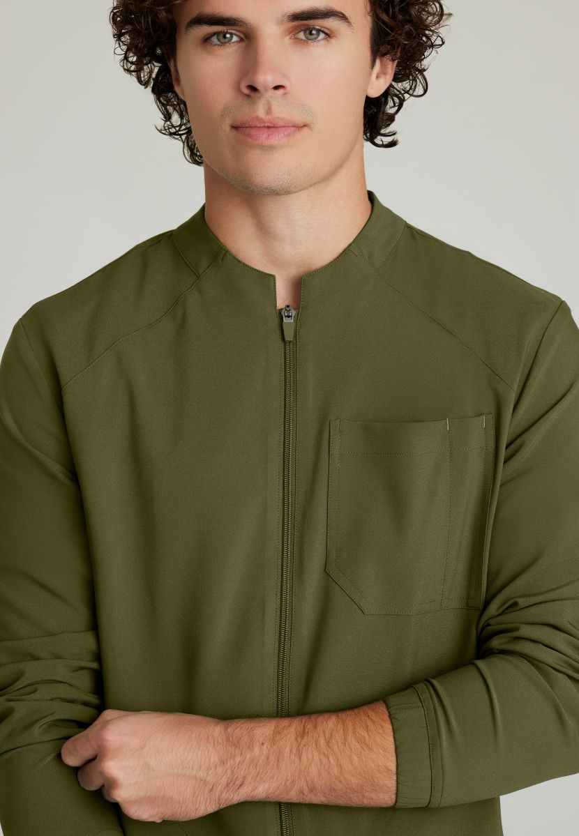 Grey's Anatomy Evolve 3 Pocket Banded Collar Male Warm Up | Fern